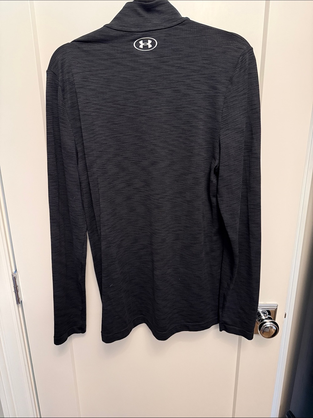 Under Armour Men's Dark Gray Heather Quarter-Zip Pullover - Picture 3 of 3